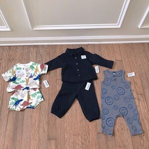 Boys Kids Little Bundle Outfits Size 0-3/3-6/6-12m NWT